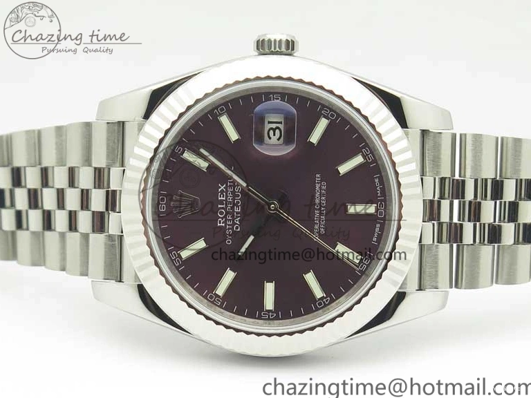 Dial SS Stick 1:1 version on Markers Jubilee Purple A3235 DateJust Edition New 126334 Bracelet Best REF 0727